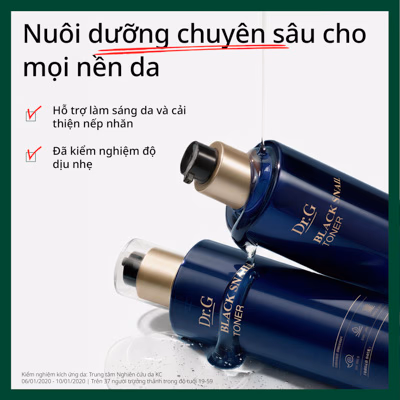 Nước cân bằng ốc sên đen Dr.G Black Snail Toner 150ml