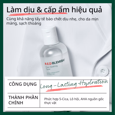 Nước cân bằng cấp ẩm và làm dịu Dr.G R.E.D Blemish Clear Soothing Toner 300ml